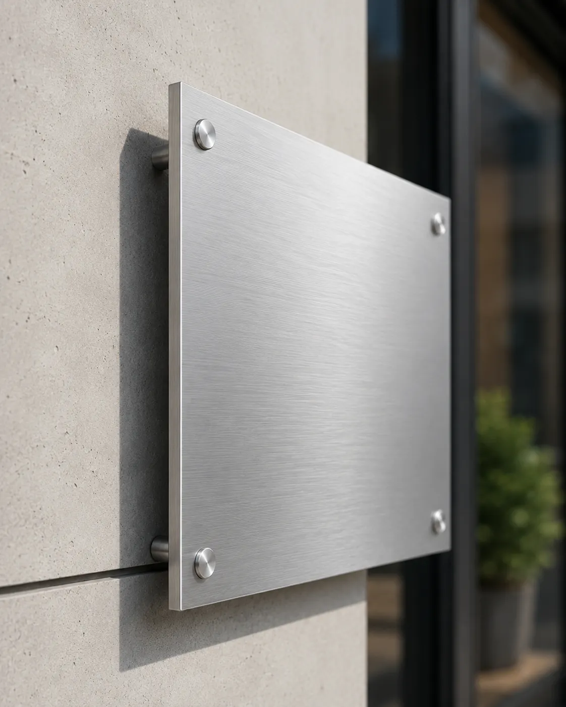 Plaque alu brossé